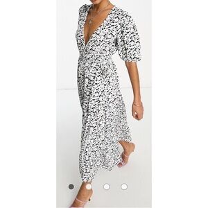 Floral wrap dress